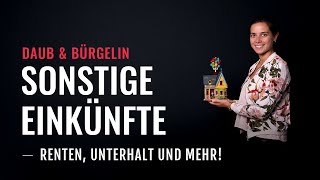 Renten und Unterhalt So gibst du sonstige Einkünfte korrekt an  Daub amp Bürgelin Steuerberater [upl. by Eiramit523]