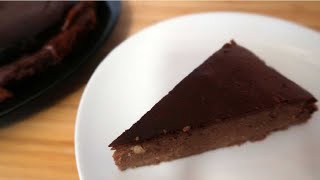 Crustless Baked Chocolate Cheesecake Recipe  Easy Gluten Free Low Carb and Keto Friendly Dessert [upl. by Jabe27]