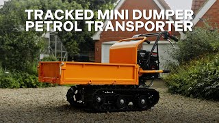 Tracked Mini Dumper Petrol Transporter [upl. by Nylikcaj]