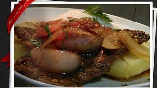 👈Bistec encebollado🟥⬜🟥 peruano rapido y facil 2020 plato tipico peruano comida peruana [upl. by Skerl409]