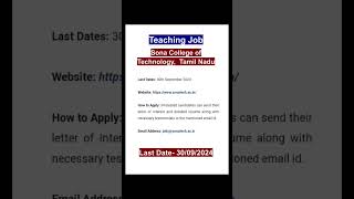 Assistant ProfessorAssociate Professor Vacancy 2024Business Administrationteachingjobapply [upl. by Bibbye]