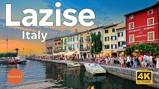 Lazise Lake Garda  Italy Walking Tour 4K UHD [upl. by Aurora]