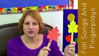 Fall Leaf Songs and Fingerplays For Preschool and Kindergarten [upl. by Mair]