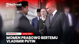 Momen Menhan Prabowo Bertemu Vladimir Putin Presiden Federasi Rusia [upl. by Crescen22]