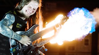 This is a Flamethrower Guitar and its INSANE [upl. by Arbba688]