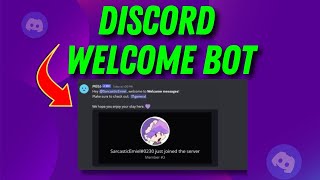 How To Add A Welcome Bot To Discord Server 2024 EASY METHOD [upl. by Euphemiah]