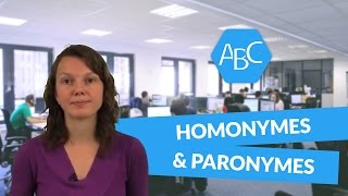 Cours de français les homonymes et les paronymes [upl. by Arammat193]