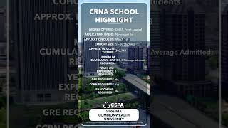 Have you explored VCU Subscribe for more CRNASchool Guidance CRNA ICUNurse GradSchool Shorts [upl. by Hsetirp739]