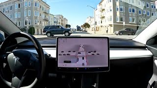 Le FSD V12 sur les routes Européennes en Tesla Model 3 [upl. by Suoivatnod]