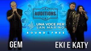 Gem e Eki amp Katy  Una voce per San Marino Audizioni [upl. by Betthezel873]