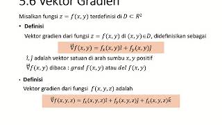 Kalkulus  Fungsi Dua Peubah Part 8  Vektor Gradien [upl. by Cleodel]