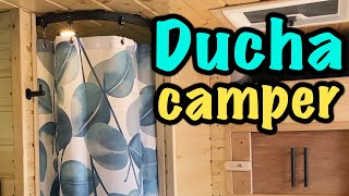 🚿 BAÑO COMPLETO CON DUCHA CAMPER 🚐 camperizar furgoneta [upl. by Llenral]