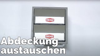 Renz Tastenmodul Abdeckung tauschen [upl. by Nyliak646]