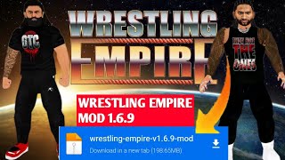 Wresling empite pro mod apk ver 169All unlocked  wrestlingempire mods version 169 mods [upl. by Yelyab]