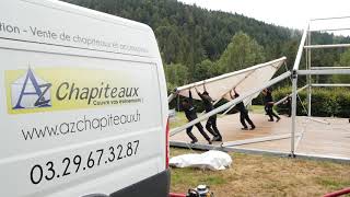 Vente et location de chapiteaux tentes barnums en Lorraine  AZ CHAPITEAUX [upl. by Norrat]