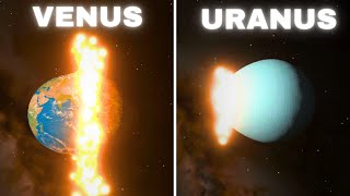 Planet Collision Comparison [upl. by Aerdnad]