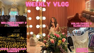 weekly vlog  gleneagles with VOLVO  charity shopping  candlelight concert  NC [upl. by Ellswerth]