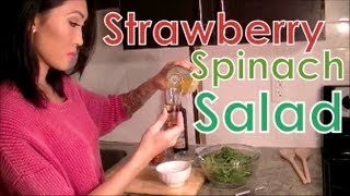 Healthy Strawberry Spinach Salad [upl. by Notgnirra]