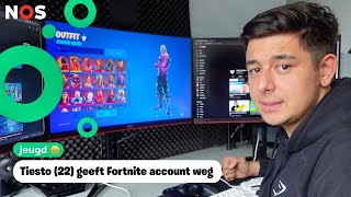 Tiesto 22 geeft zijn Fortnite account aan een kijker [upl. by Carry]