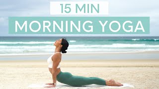 15 MIN MORNING YOGA FLOW  Wake Up amp Feel Energised [upl. by Sonja]