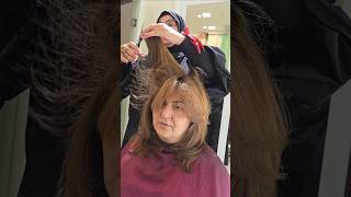 melahetceferova azerbaycan hairstyle hair saç saçkesimi shortsvideo shorts haircut woman [upl. by Memory907]