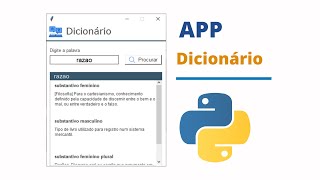 Como Criar Aplicativos e Programas com Python  aplicativo de dicionário em Python [upl. by Atnaloj]