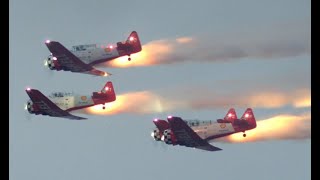 2023 EAA Airventure AeroShell Aerobatic Team Night Show [upl. by Fannie628]