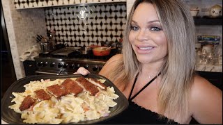 Cheesecake Factorys Louisiana Chicken Bowtie Pasta AT HOME  Cooking with Trish [upl. by Atoked]