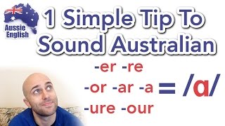 1 Simple Tip To Sound Australian ɑ  How To Do an Aussie Accent [upl. by Chas]