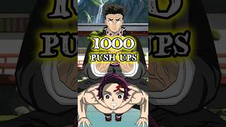 Tanjiro and Gyomei  1000 push ups demonslayer tanjiro gyomei kimetsunoyaiba [upl. by Kalmick]