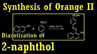 OLD CLASSIC 1  Synthesis of Orange II by diazotization reaction of naphthol [upl. by Vina978]