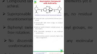 Asymmetric Compound with Achiralitystereochemistry organicchemistry [upl. by Imogen]