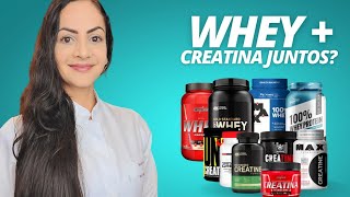 WHEY PROTEIN  CREATINA PODE TOMAR JUNTO Nutricionista Giovana Guido [upl. by Nylavad]