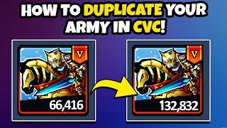 League Of Kingdoms  How To Duplicate Your Army In CVC [upl. by Nodnarg]