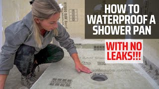 Waterproof A Shower Pan [upl. by Enyak]