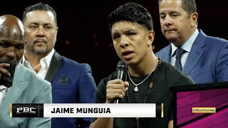 MUNGUIA HABLA POR PRIMERA VEZ DE LA DERROTA ANTE CANELO  De La Hoya lo defiende [upl. by Wimsatt]