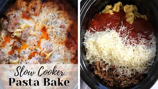 Slow CookerTortellini Pasta Bake  The Carefree Kitchen [upl. by Tsuda325]