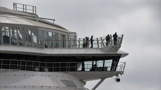 Grootste cruiseschip Harmony of the Seas verlaat Rotterdam [upl. by Rabbi599]