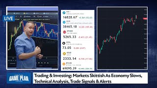 Trading amp Investing Markets Skittish As Economy Slows Technical Analysis Trade Signals amp Alerts [upl. by Marvel]