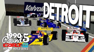 Detroit Grand Prix  Full Race  1990 CART Round 5  Indycar Racing II [upl. by Boice]