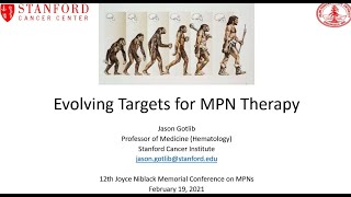 Evolving Targets for MPN Therapy  Dr Jason Gotlib [upl. by Netty803]