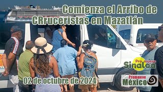 Mazatlán comienzo de la temporada de Cruceros Turísticos Oct 2024  Mayo 2025 [upl. by Gwynne]