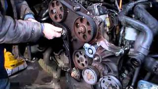 timing belt installation on a VW passat 19 TDI [upl. by Munro]