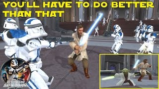 Star Wars Battlefront 2 Mods ᴴᴰ ObiWan Kenobi amp Yoda vs 501st Jedi Downfall Order 66 Coruscant [upl. by Evelc]