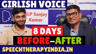 Girlish Voice Treated  Puberphonia Therapy Video  Within 8 Days  AIIMS Alumnus slpsanjaykumar [upl. by Foote192]