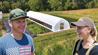 We built a High Tunnel Greenhouse Growing Food All YEAR [upl. by Areehs635]