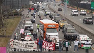 JFK Airport Access BLOCKED by ProPalestine Protesters ends with Arrests [upl. by Anatola]