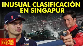 SAINZ LIDERA SORPRESIVA CLASIFICACIÓN DE F1 EN SINGAPUR [upl. by Ahsikyw]