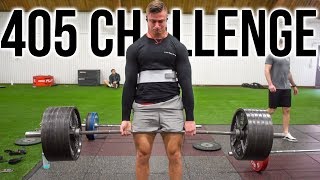 405 LB DEADLIFT CHALLENGE [upl. by Akeemaj150]