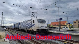 Von Ansbach nach Donauwörth Lokomotion Führerstandsmitfahrt [upl. by Rhu]